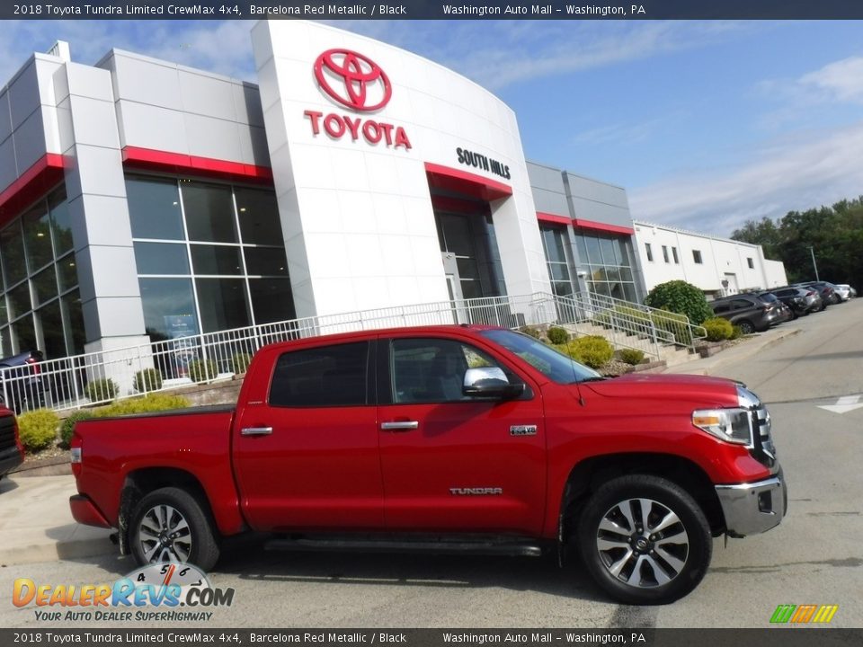 2018 Toyota Tundra Limited CrewMax 4x4 Barcelona Red Metallic / Black Photo #2