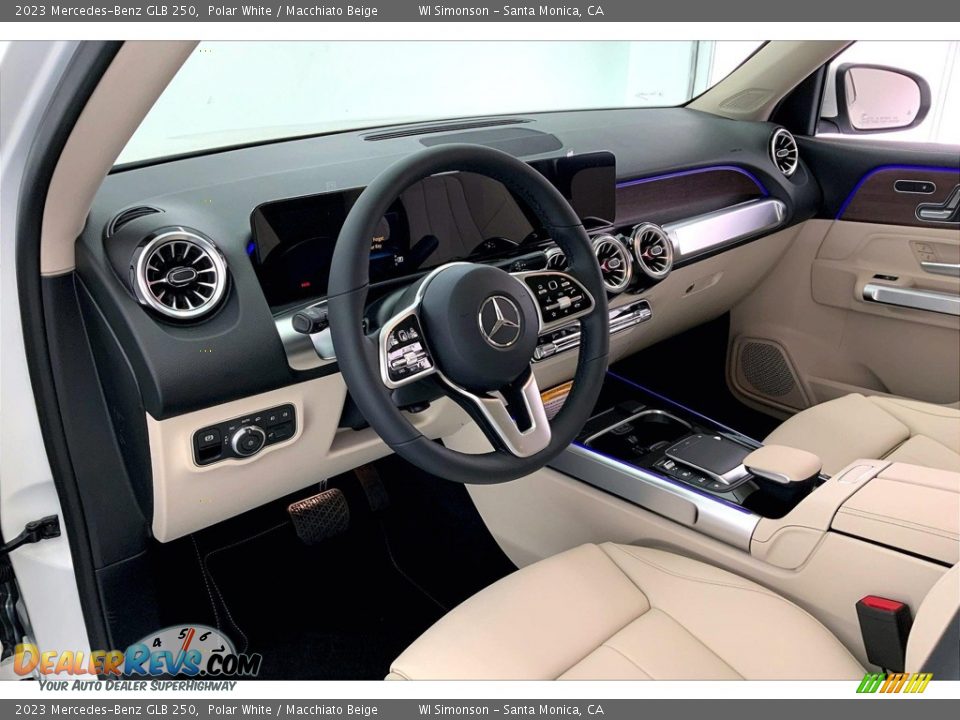 2023 Mercedes-Benz GLB 250 Polar White / Macchiato Beige Photo #4