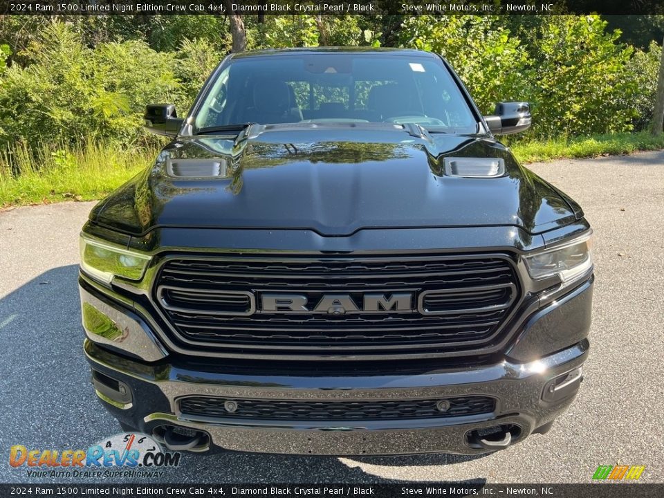 2024 Ram 1500 Limited Night Edition Crew Cab 4x4 Diamond Black Crystal Pearl / Black Photo #3