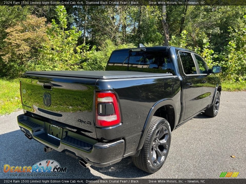 2024 Ram 1500 Limited Night Edition Crew Cab 4x4 Diamond Black Crystal Pearl / Black Photo #6