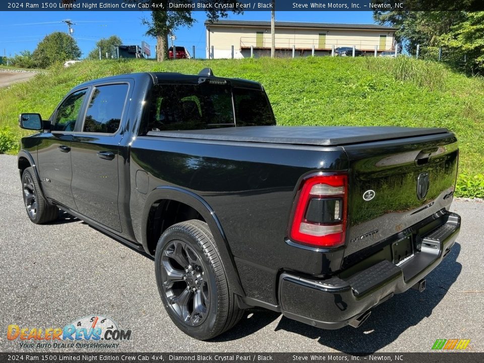 2024 Ram 1500 Limited Night Edition Crew Cab 4x4 Diamond Black Crystal Pearl / Black Photo #9