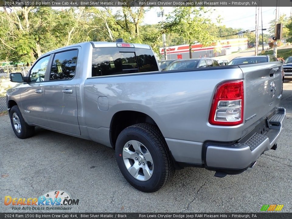 2024 Ram 1500 Big Horn Crew Cab 4x4 Billet Silver Metallic / Black Photo #3