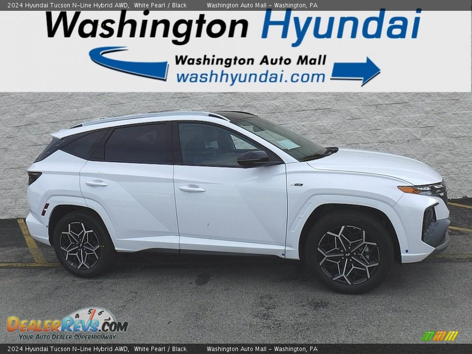 2024 Hyundai Tucson N-Line Hybrid AWD White Pearl / Black Photo #2