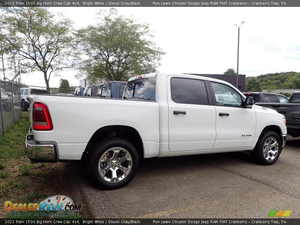 2023 Ram 1500 Big Horn Crew Cab 4x4 Bright White / Diesel Gray/Black Photo #4