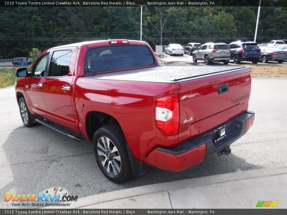 2018 Toyota Tundra Limited CrewMax 4x4 Barcelona Red Metallic / Black Photo #20