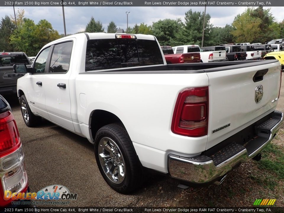 2023 Ram 1500 Big Horn Crew Cab 4x4 Bright White / Diesel Gray/Black Photo #6