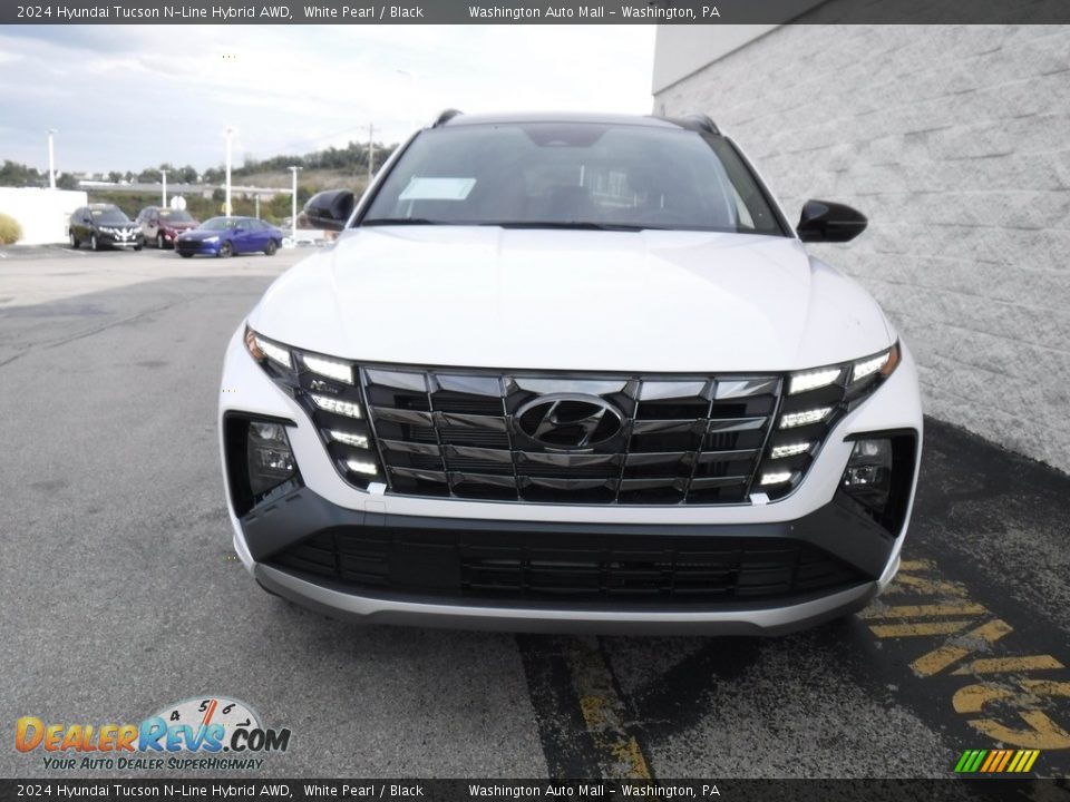 2024 Hyundai Tucson N-Line Hybrid AWD White Pearl / Black Photo #6