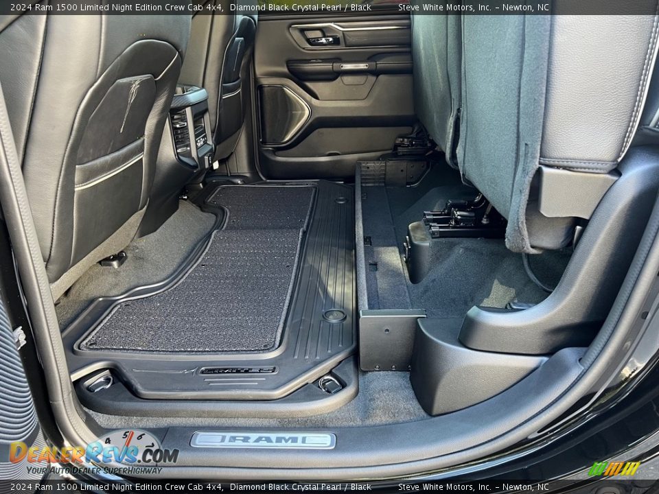 Rear Seat of 2024 Ram 1500 Limited Night Edition Crew Cab 4x4 Photo #17