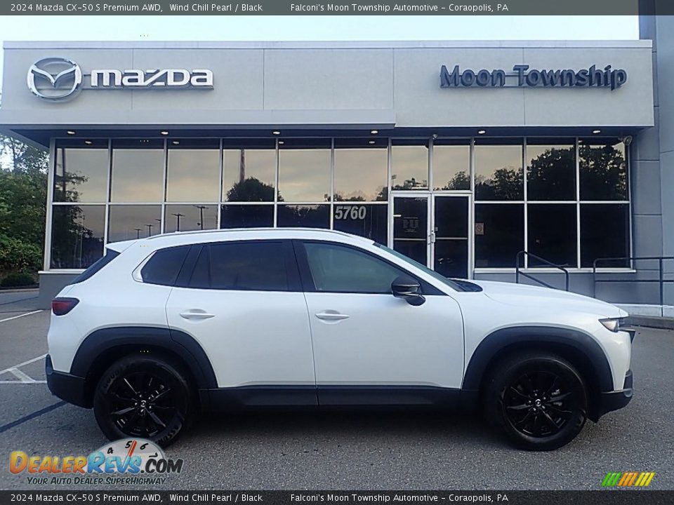 2024 Mazda CX-50 S Premium AWD Wind Chill Pearl / Black Photo #1