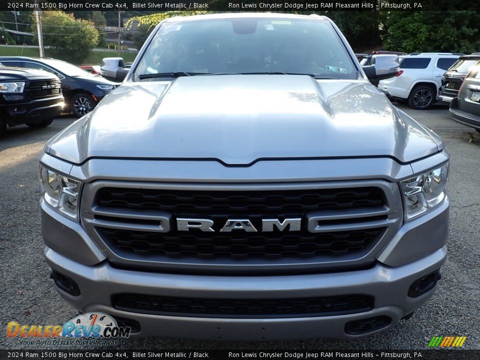 2024 Ram 1500 Big Horn Crew Cab 4x4 Billet Silver Metallic / Black Photo #10