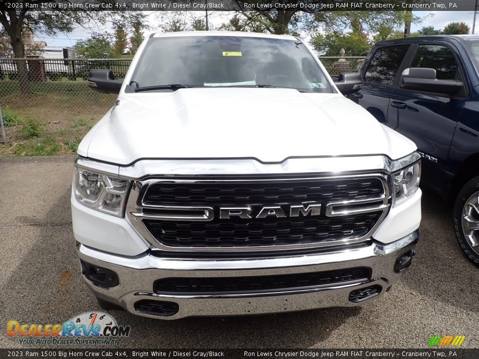 2023 Ram 1500 Big Horn Crew Cab 4x4 Bright White / Diesel Gray/Black Photo #10