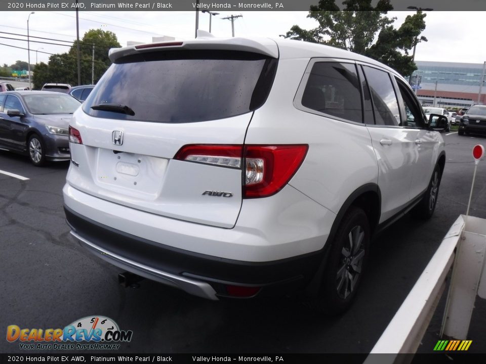 2020 Honda Pilot EX AWD Platinum White Pearl / Black Photo #3