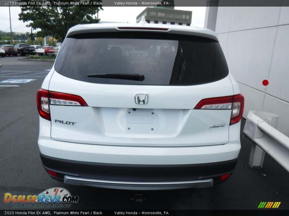 2020 Honda Pilot EX AWD Platinum White Pearl / Black Photo #4