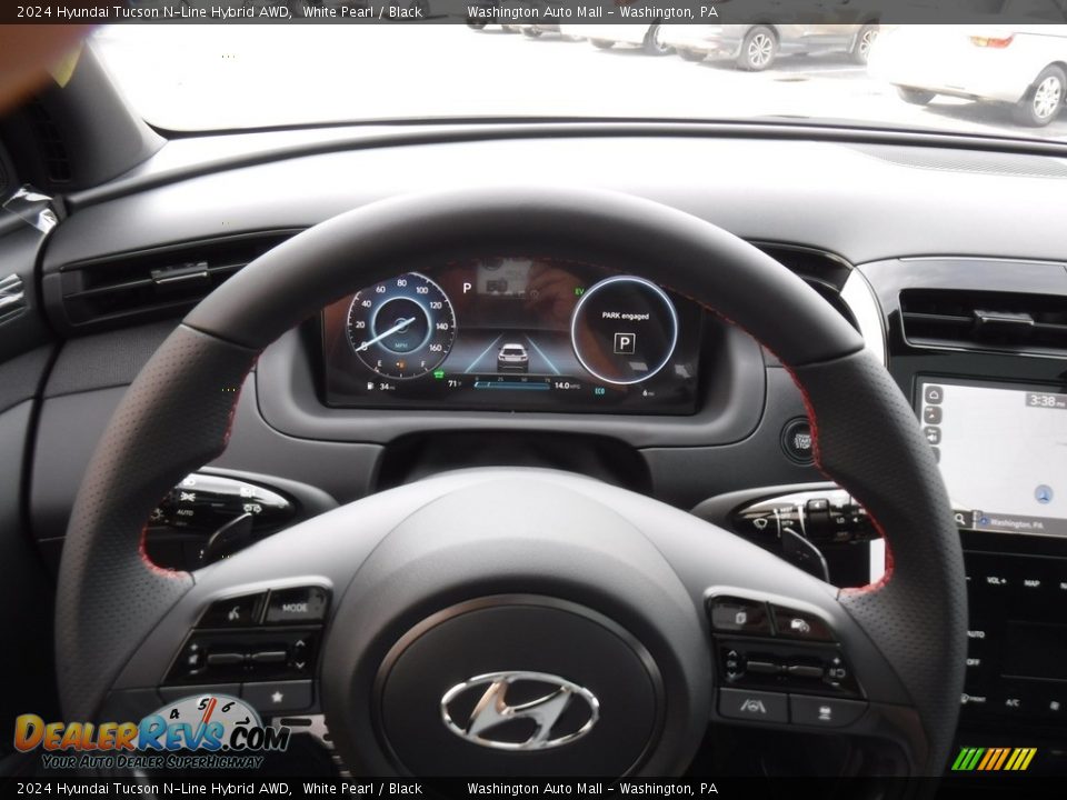 2024 Hyundai Tucson N-Line Hybrid AWD White Pearl / Black Photo #25