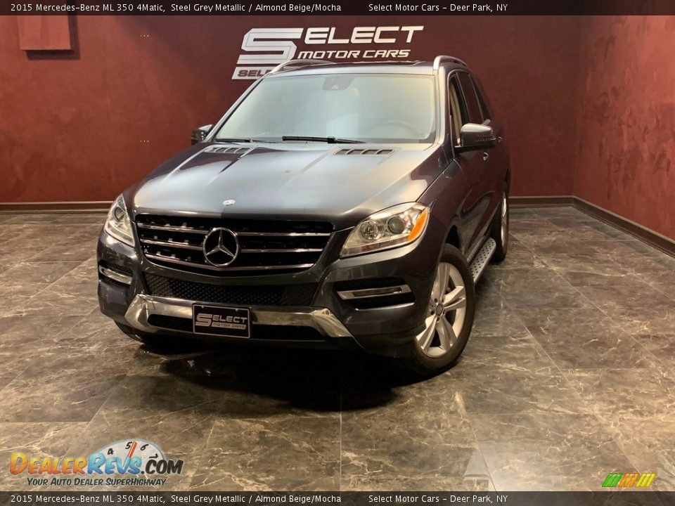 2015 Mercedes-Benz ML 350 4Matic Steel Grey Metallic / Almond Beige/Mocha Photo #1