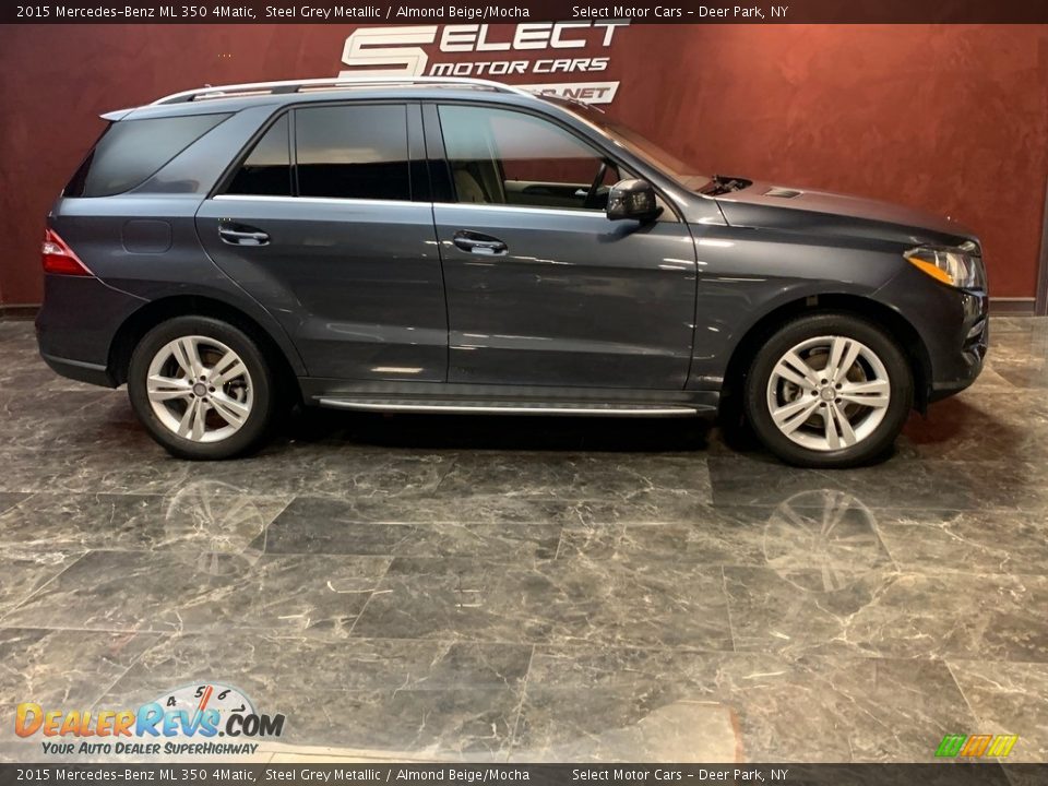 2015 Mercedes-Benz ML 350 4Matic Steel Grey Metallic / Almond Beige/Mocha Photo #4