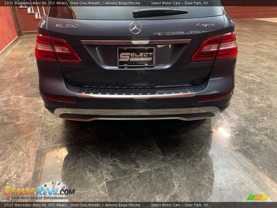 2015 Mercedes-Benz ML 350 4Matic Steel Grey Metallic / Almond Beige/Mocha Photo #5