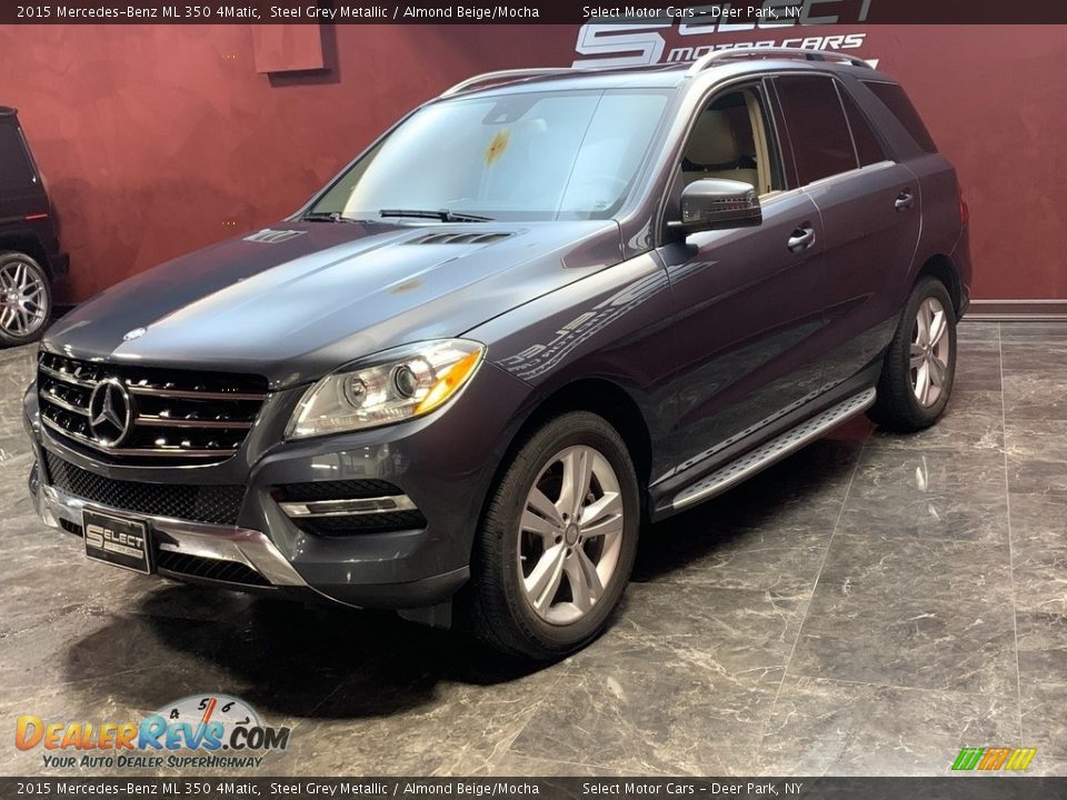 2015 Mercedes-Benz ML 350 4Matic Steel Grey Metallic / Almond Beige/Mocha Photo #6