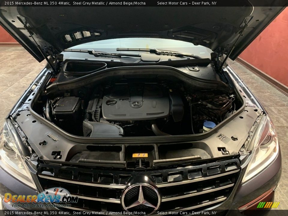 2015 Mercedes-Benz ML 350 4Matic Steel Grey Metallic / Almond Beige/Mocha Photo #16