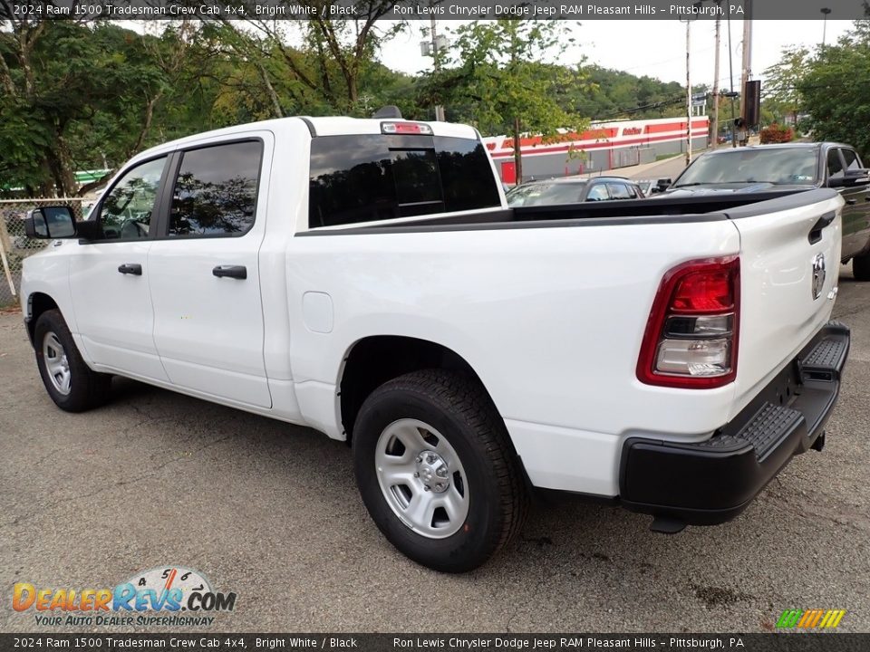 2024 Ram 1500 Tradesman Crew Cab 4x4 Bright White / Black Photo #3