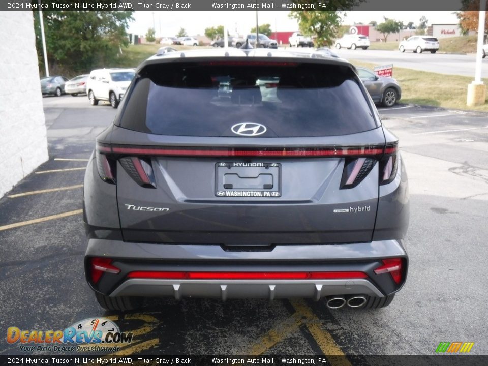 2024 Hyundai Tucson N-Line Hybrid AWD Titan Gray / Black Photo #8