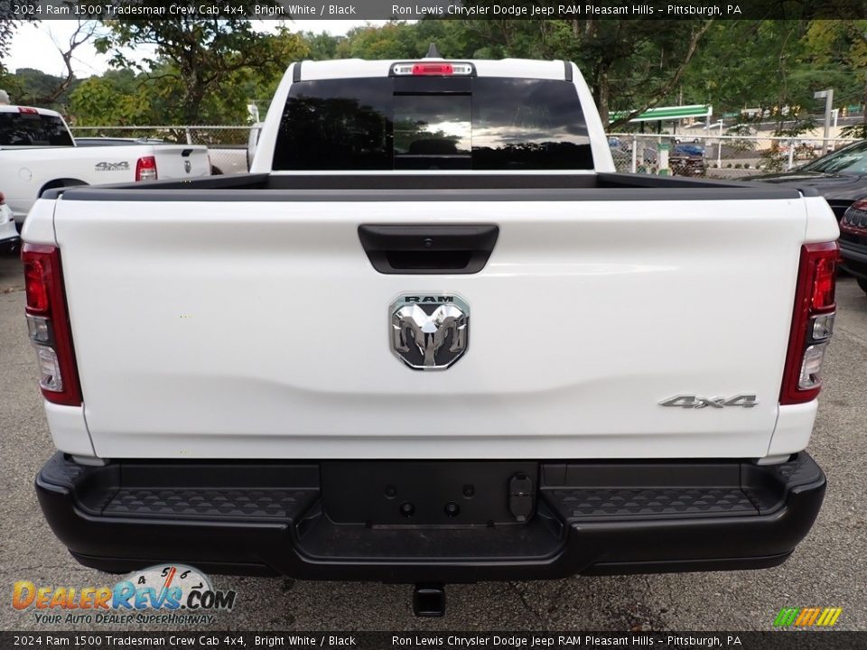 2024 Ram 1500 Tradesman Crew Cab 4x4 Bright White / Black Photo #4