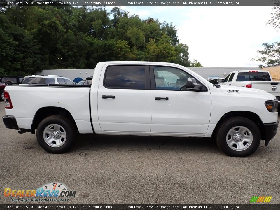 2024 Ram 1500 Tradesman Crew Cab 4x4 Bright White / Black Photo #8