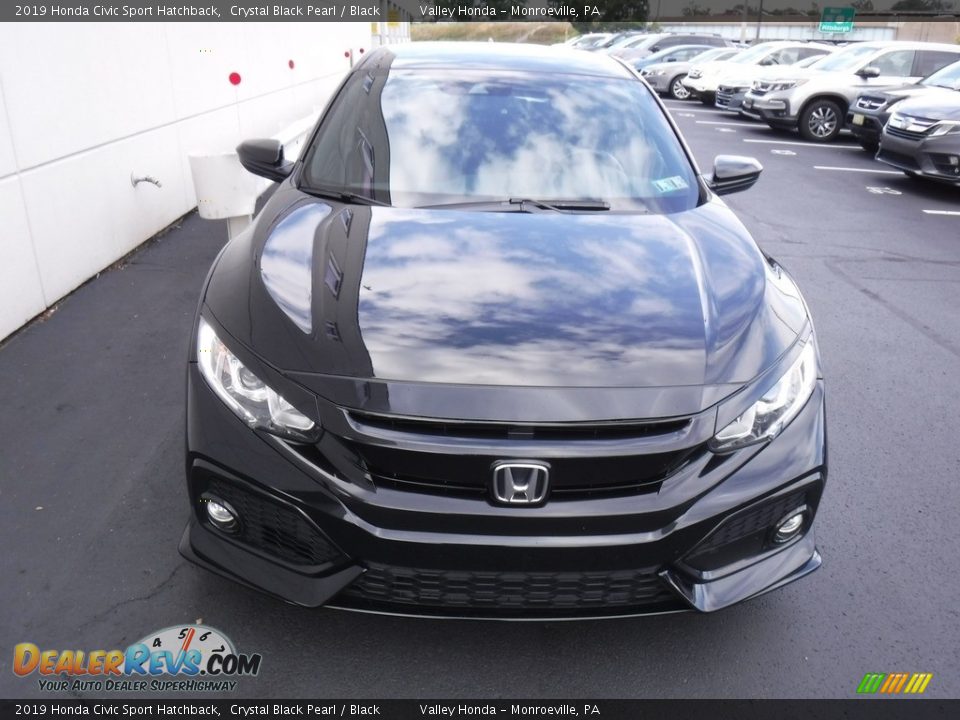2019 Honda Civic Sport Hatchback Crystal Black Pearl / Black Photo #5