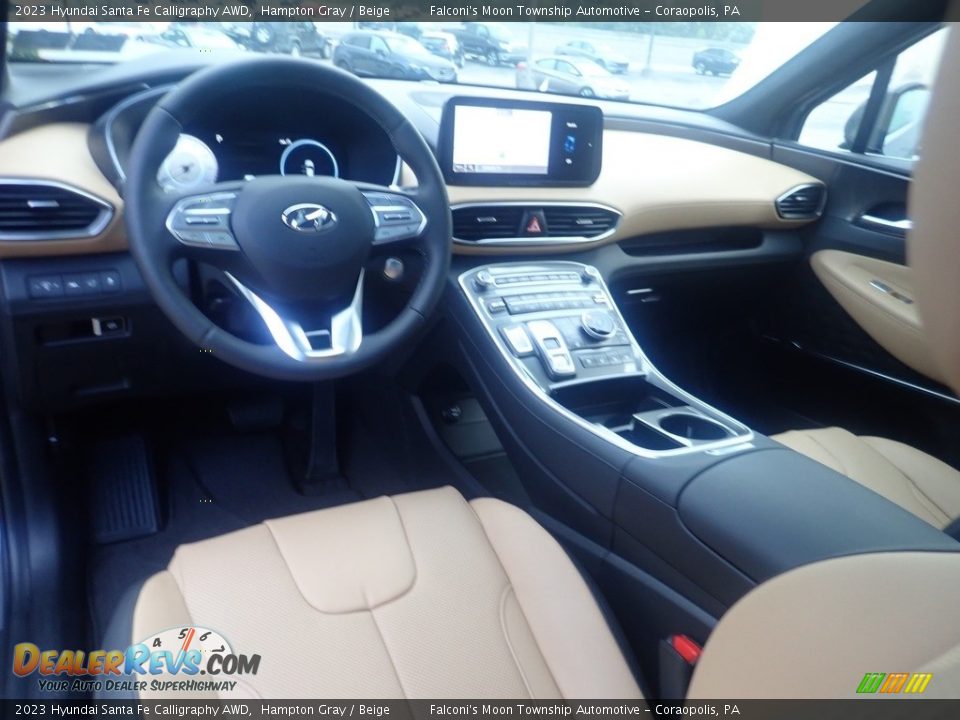 Beige Interior - 2023 Hyundai Santa Fe Calligraphy AWD Photo #13