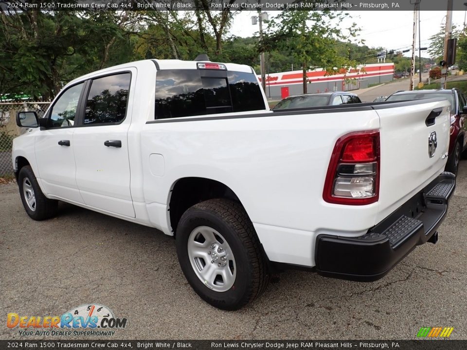 2024 Ram 1500 Tradesman Crew Cab 4x4 Bright White / Black Photo #3