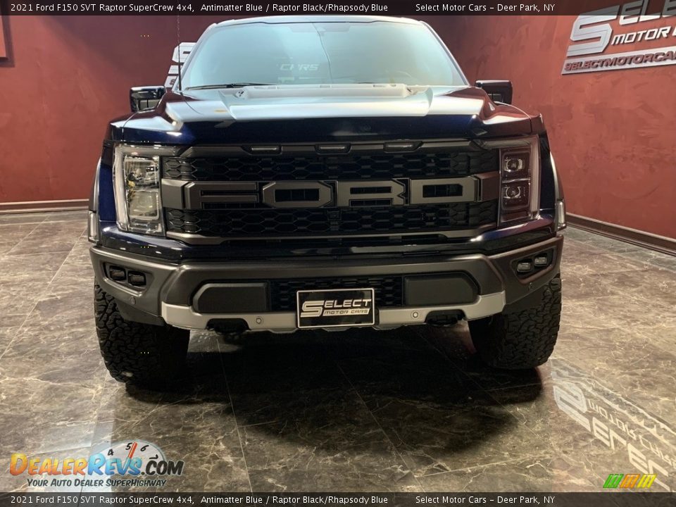 2021 Ford F150 SVT Raptor SuperCrew 4x4 Antimatter Blue / Raptor Black/Rhapsody Blue Photo #2