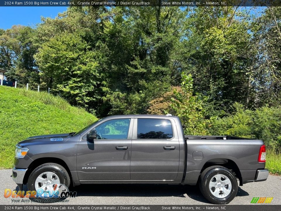 2024 Ram 1500 Big Horn Crew Cab 4x4 Granite Crystal Metallic / Diesel Gray/Black Photo #1