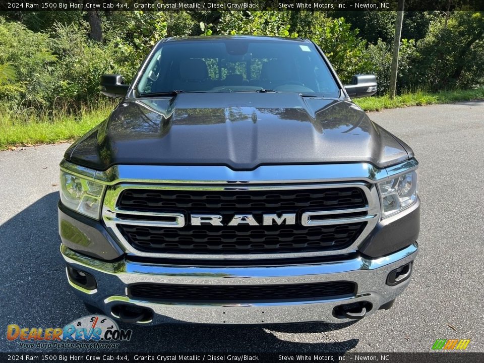 2024 Ram 1500 Big Horn Crew Cab 4x4 Granite Crystal Metallic / Diesel Gray/Black Photo #3