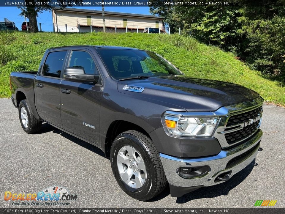 2024 Ram 1500 Big Horn Crew Cab 4x4 Granite Crystal Metallic / Diesel Gray/Black Photo #4