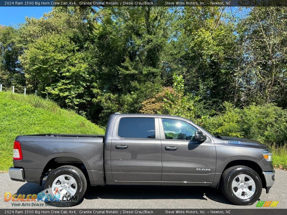 2024 Ram 1500 Big Horn Crew Cab 4x4 Granite Crystal Metallic / Diesel Gray/Black Photo #5