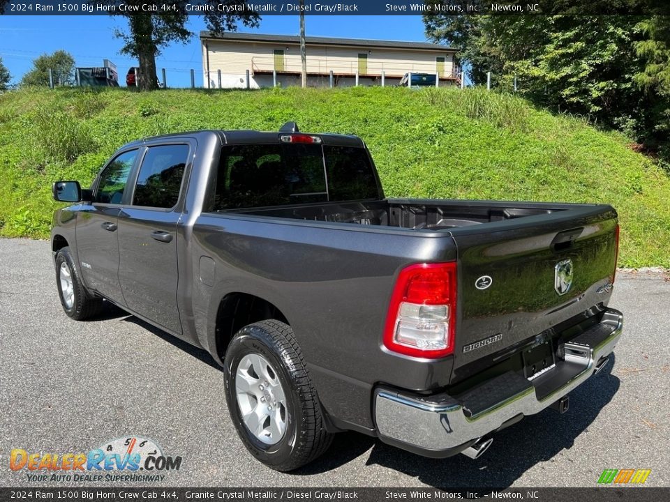 2024 Ram 1500 Big Horn Crew Cab 4x4 Granite Crystal Metallic / Diesel Gray/Black Photo #9