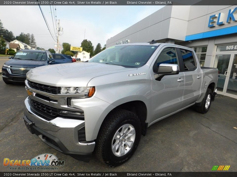 2020 Chevrolet Silverado 1500 LT Crew Cab 4x4 Silver Ice Metallic / Jet Black Photo #2