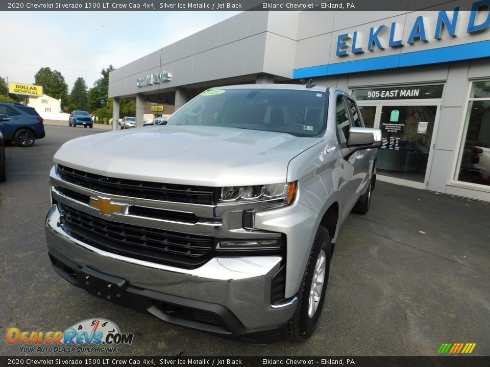 2020 Chevrolet Silverado 1500 LT Crew Cab 4x4 Silver Ice Metallic / Jet Black Photo #3