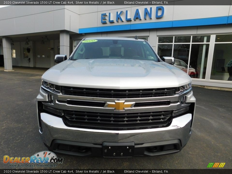 2020 Chevrolet Silverado 1500 LT Crew Cab 4x4 Silver Ice Metallic / Jet Black Photo #4