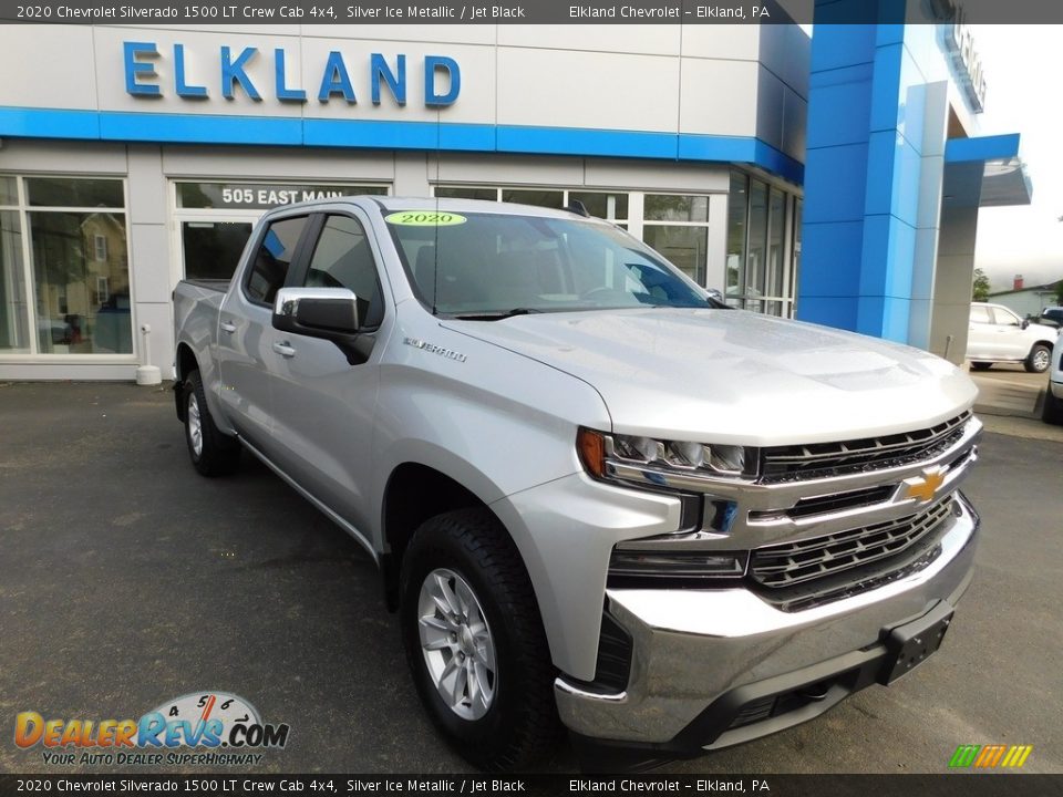 2020 Chevrolet Silverado 1500 LT Crew Cab 4x4 Silver Ice Metallic / Jet Black Photo #5