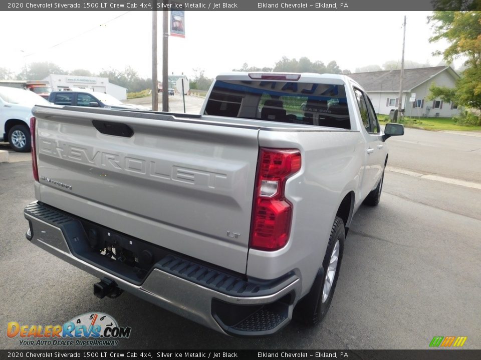 2020 Chevrolet Silverado 1500 LT Crew Cab 4x4 Silver Ice Metallic / Jet Black Photo #9