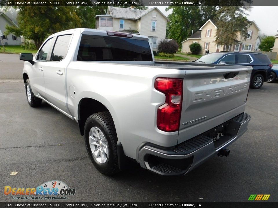 2020 Chevrolet Silverado 1500 LT Crew Cab 4x4 Silver Ice Metallic / Jet Black Photo #11