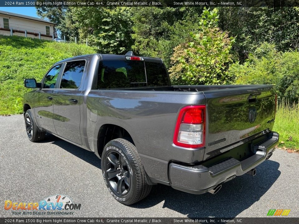 2024 Ram 1500 Big Horn Night Edition Crew Cab 4x4 Granite Crystal Metallic / Black Photo #9