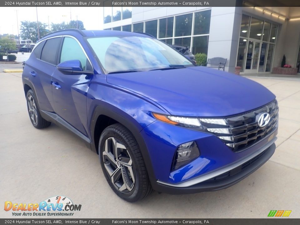 2024 Hyundai Tucson SEL AWD Intense Blue / Gray Photo #9