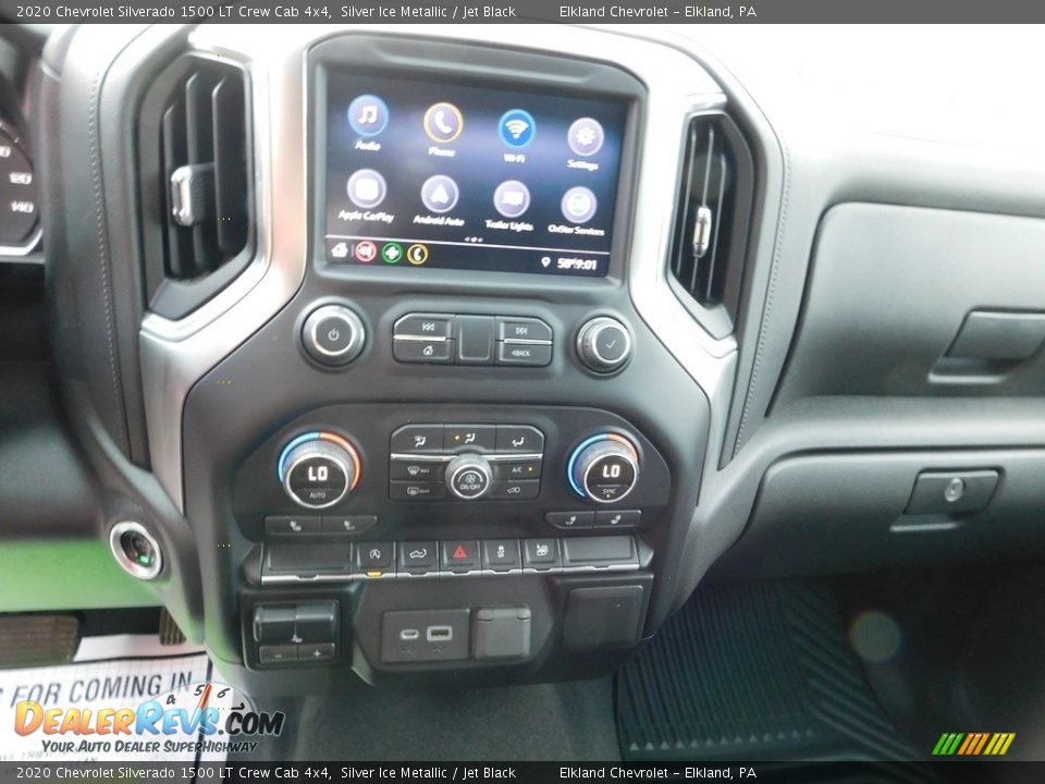 2020 Chevrolet Silverado 1500 LT Crew Cab 4x4 Silver Ice Metallic / Jet Black Photo #29