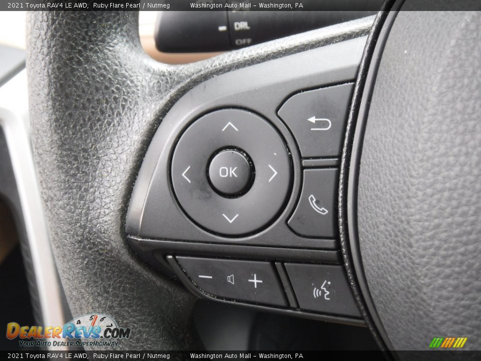 2021 Toyota RAV4 LE AWD Steering Wheel Photo #7