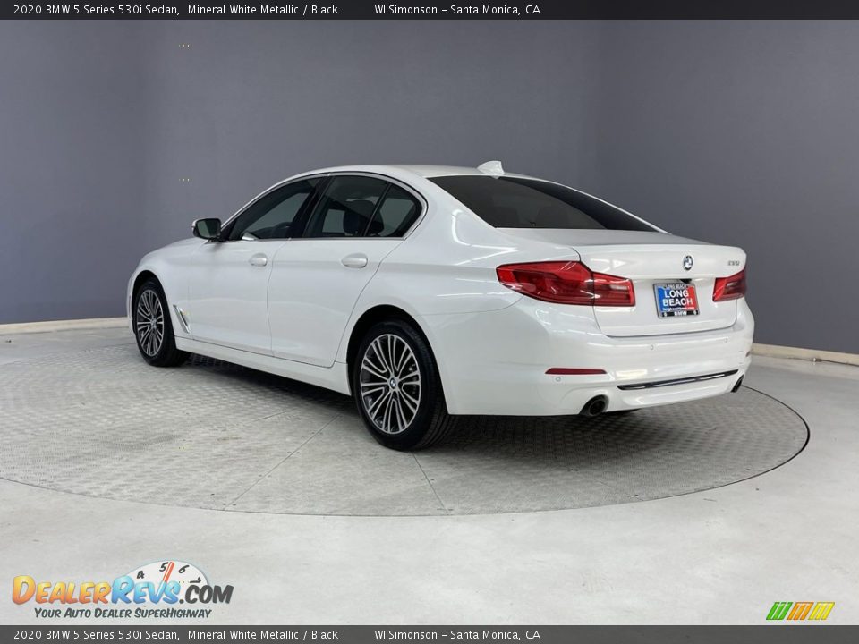 2020 BMW 5 Series 530i Sedan Mineral White Metallic / Black Photo #3