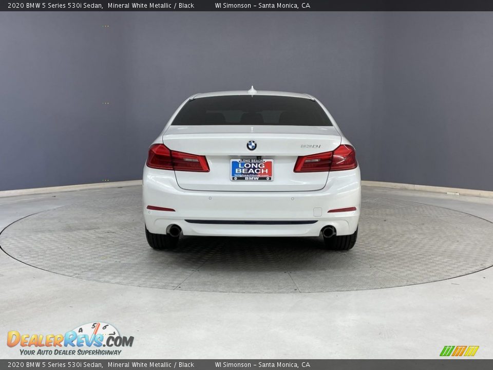 2020 BMW 5 Series 530i Sedan Mineral White Metallic / Black Photo #4