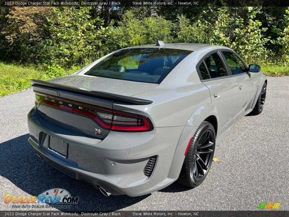 2023 Dodge Charger Scat Pack Widebody Destroyer Gray / Black Photo #6