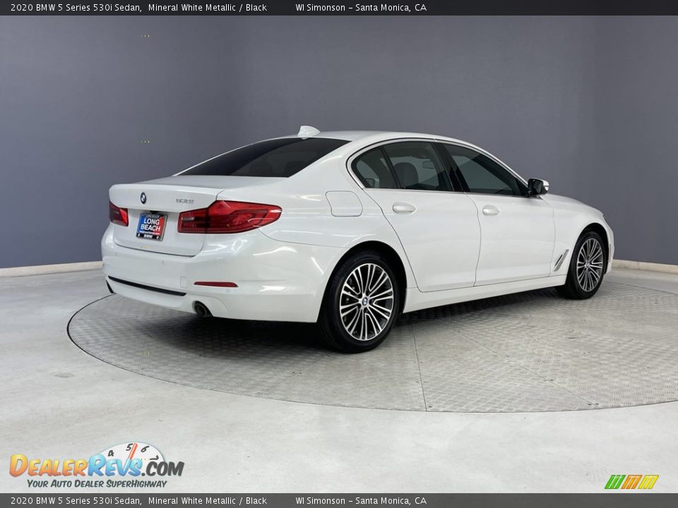 2020 BMW 5 Series 530i Sedan Mineral White Metallic / Black Photo #5